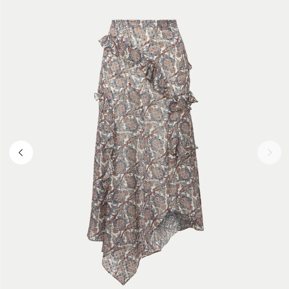 Veronica Beard Eleonora Silk Midi Skirt